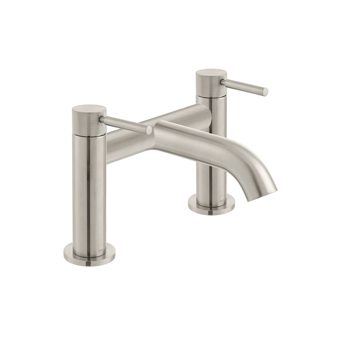 Vado Knurled Accents Bath Filler Tap - Brushed Nickel - IND - ORI237 - BRNK - TAP 'N' SHOWER