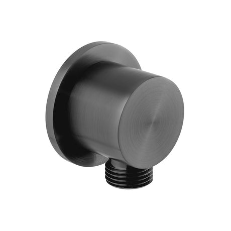 Vado Showering Solutions Round Wall Outlet - Brushed Black - IND-OUTLET/RO2-BLK