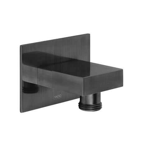Vado Showering Solutions Square Wall Outlet - Brushed Black - IND-OUTLET/SQ-BLK