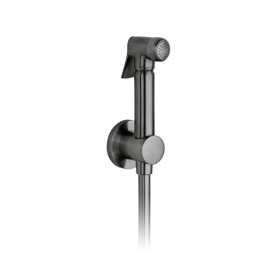 Vado Wastes & Fittings Luxury Shattaf Handset With Wall Bracket - Brushed Black - IND-SHATTAF-BLK