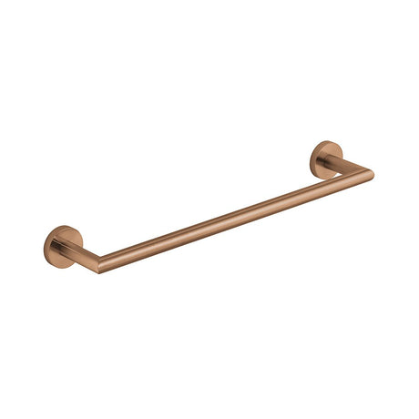 Vado Spa Knurled Towel Rail 450mm - Brushed Bronze - IND-SPA184-45-BRZK