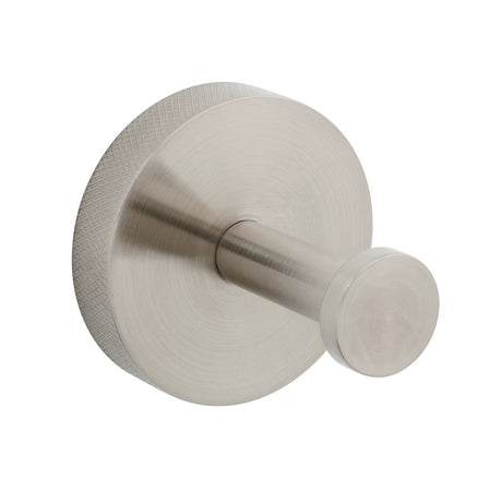 Vado Spa Individual Knurled Robe Hook - Brushed Nickel - IND - SPA186 - BRNK - TAP 'N' SHOWER