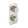 Vado Tablet Altitude 2 Outlet Thermostatic Shower Valve with All-Flow Function - Brushed Nickel - IND-T148/2-ALT-BRN