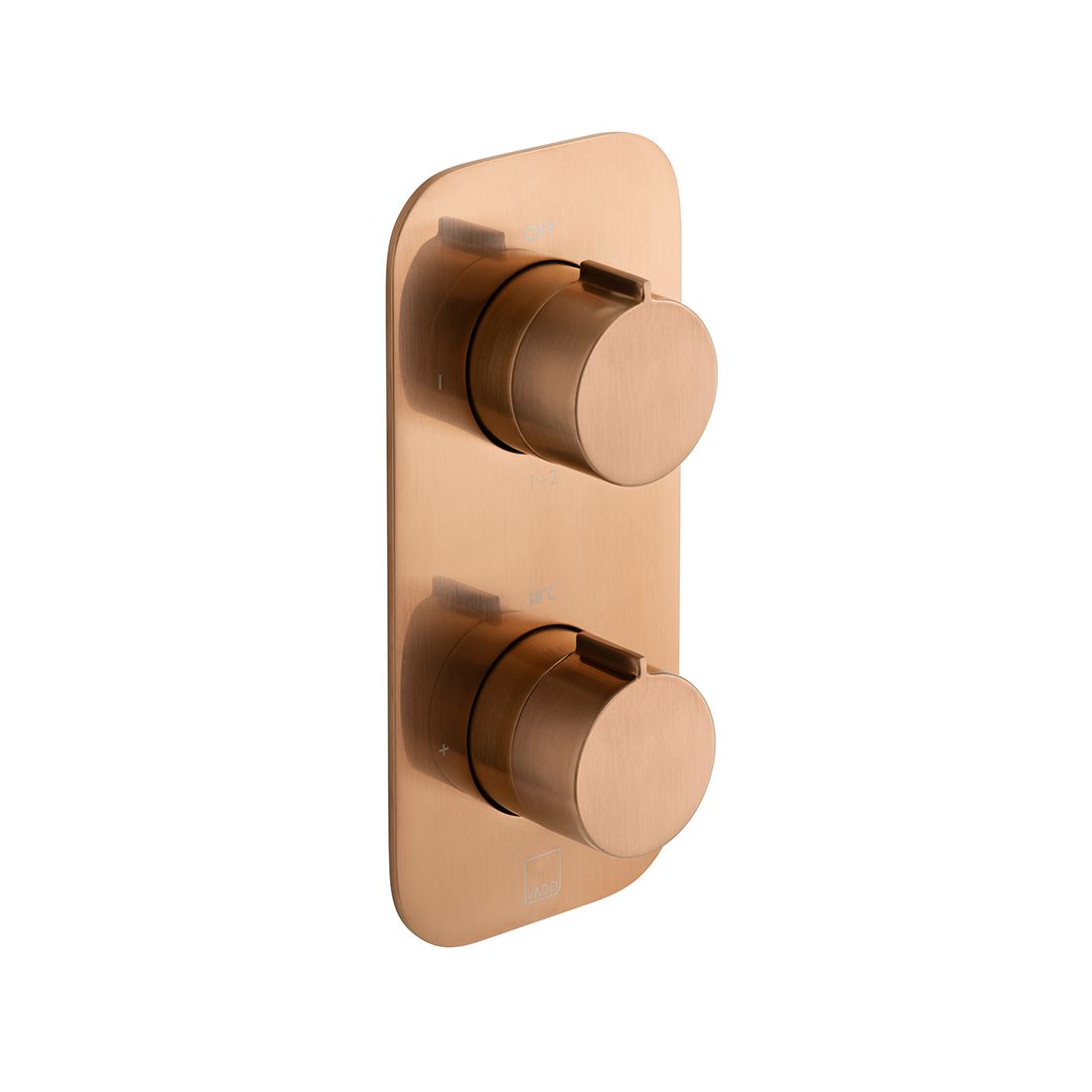 Vado Tablet Altitude 2 Outlet Thermostatic Shower Valve with All-Flow Function - Brushed Bronze - IND-T148/2-ALT-BRZ