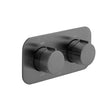 Vado Tablet Altitude 2 Outlet Thermostatic Shower Valve with All-Flow Function - Brushed Black - IND-T148/2-H-ALT-BLK