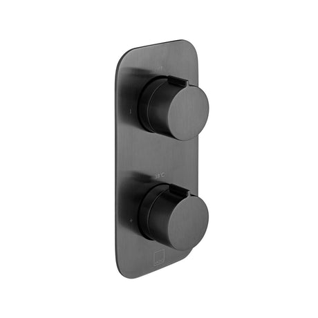 Vado Tablet Altitude 1 Outlet Thermostatic Shower Valve - Brushed Black - IND-T148-ALT-BLK