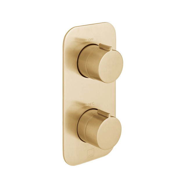 Vado Tablet Altitude 1 Outlet Thermostatic Shower Valve - Brushed Gold - IND-T148-ALT-BRG