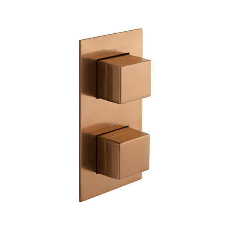 Vado Tablet Notion 1 Outlet Thermostatic Shower Valve - Brushed Bronze - IND-T148-NOT-BRZ