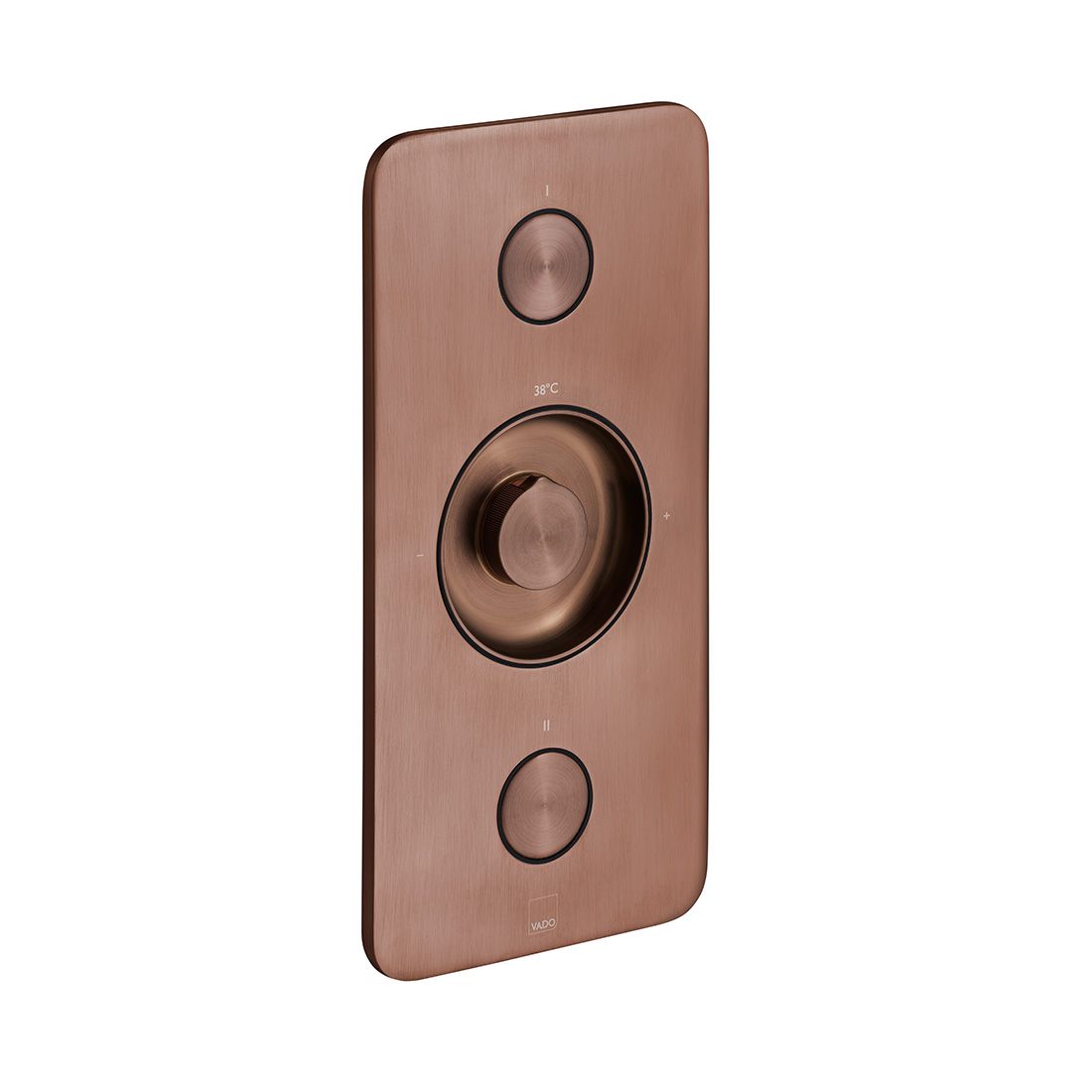 Vado Zone 2 Outlet Concealed Thermostatic Shower Valve with Push Button Control - Brushed Bronze - IND - Z128/2 - BRZ - TAP 'N' SHOWER