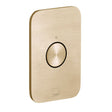 Vado Zone 1 Button 1 Outlet Vertical Concealed Stop Valve To Pair - Brushed Gold - IND-Z143-BRG
