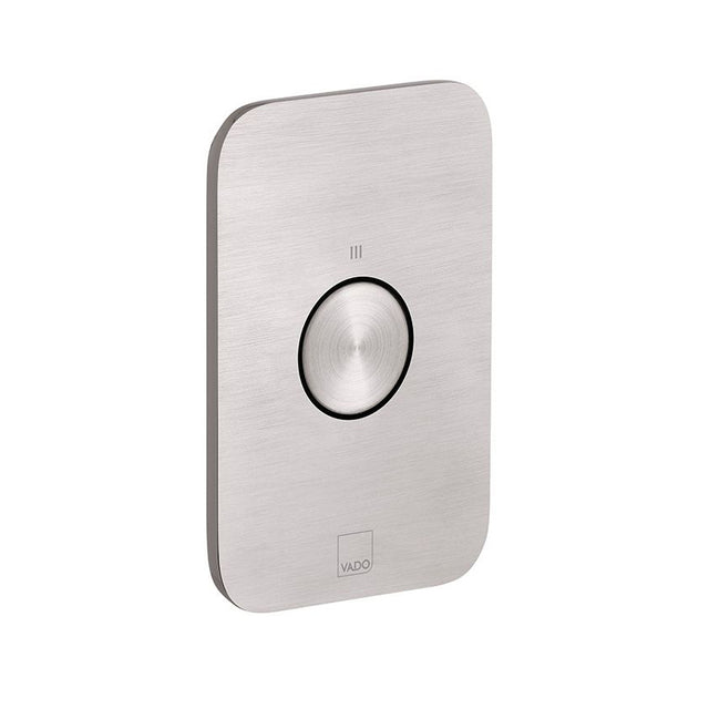 Vado Zone 1 Button 1 Outlet Vertical Concealed Stop Valve To Pair - Brushed Nickel - IND-Z143-BRN