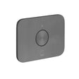 Vado Zone 1 Button 1 Outlet Horizontal Concealed Stop Valve to pair - Brushed Black - IND - Z143 - H - BLK - TAP 'N' SHOWER