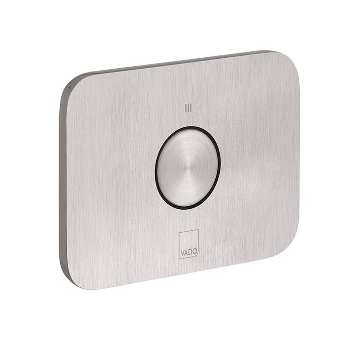 Vado Zone 1 Button 1 Outlet Horizontal Concealed Stop Valve to pair - Brushed Nickel - IND-Z143-H-BRN