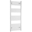 Towelrads Independent Straight Heated Towel Rail 1200mm High x 400mm Wide - Chrome - 130039