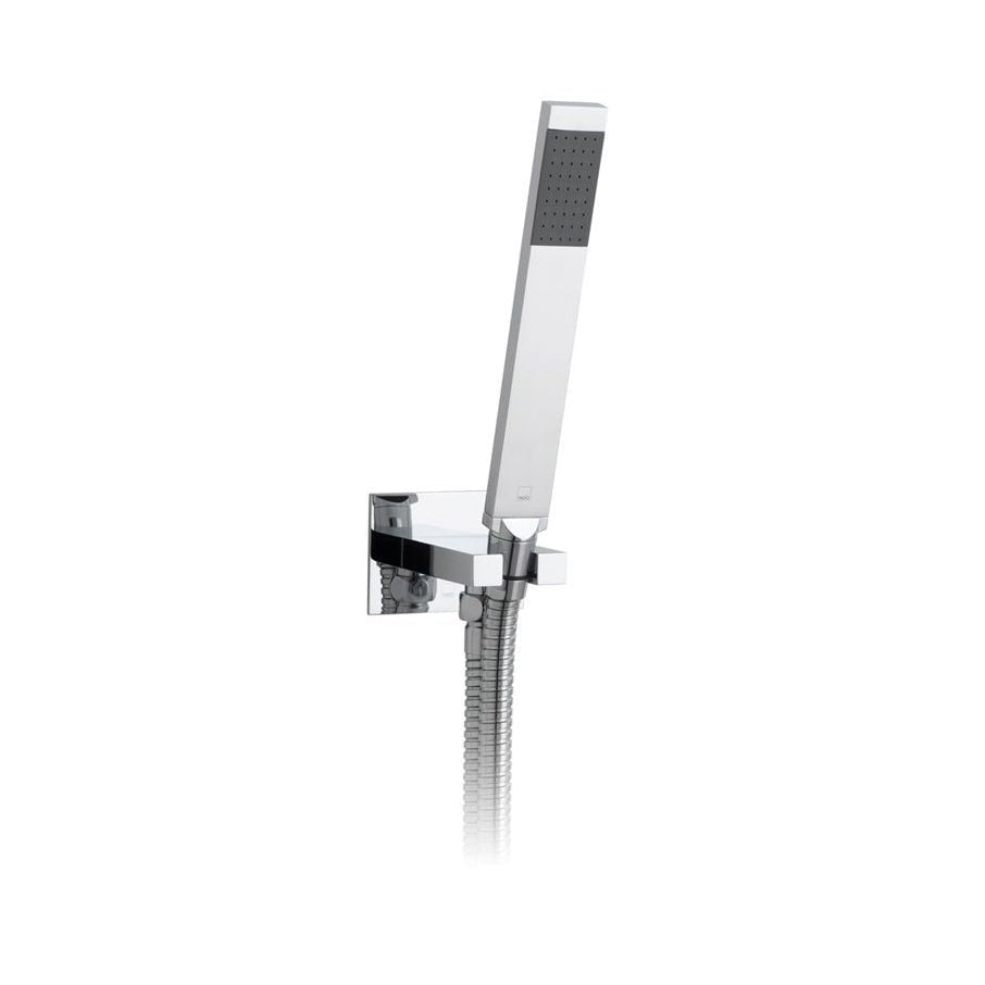 Vado Instinct Single Function Hand Held Shower Head with Hose Bracket and Integrated Outlet - Polished Chrome - INS - SFMKWO - C/P - TAP 'N' SHOWER