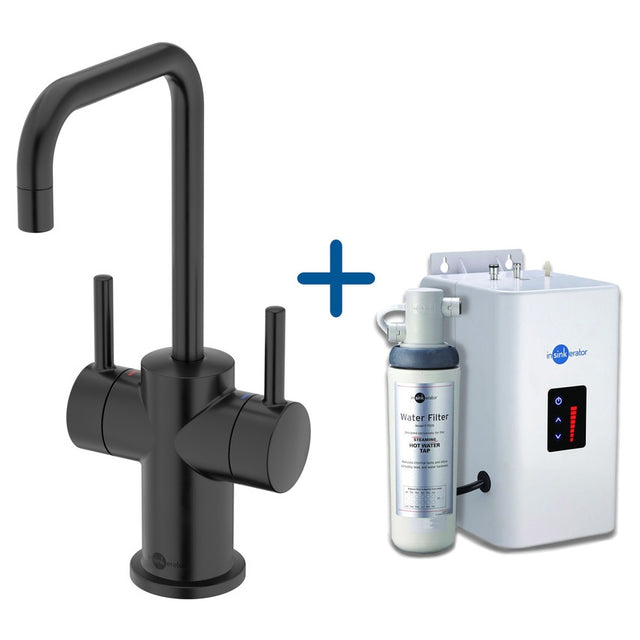 InSinkErator FHC3020 Hot/Cold Water Mixer Tap with Neo Tank - Velvet Black - AIS425