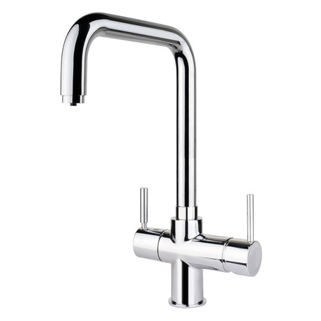 InSinkErator 3N1 L Shape Steaming Hot Kitchen Sink Mixer Tap with Tank - Chrome - AIS520