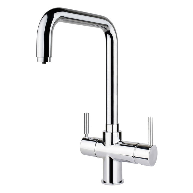 InSinkErator 3N1 L Shape Steaming Hot Kitchen Sink Mixer Tap with Tank - Chrome - AIS520