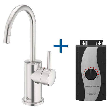 InSinkErator FH3010 Hot Water Kitchen Sink Mixer Tap with Standard Tank - Brushed Steel - AIS610