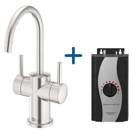 InSinkErator FHC3010 Hot/Cold Water Mixer Tap with Tank - Brushed Steel - AIS614