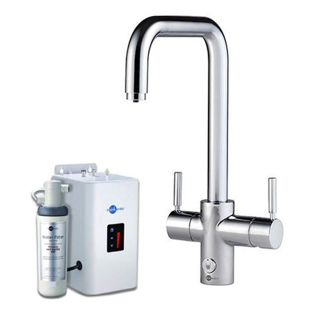 InSinkErator 4N1 U Shape Kitchen Sink Mixer Tap with Neo Tank and Filter - Chrome - AIS861 - TAP 'N' SHOWER