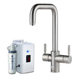 InSinkErator 4N1 U Shape Kitchen Sink Mixer Tap with Neo Tank and Filter - Brushed Steel - AIS862 - TAP 'N' SHOWER