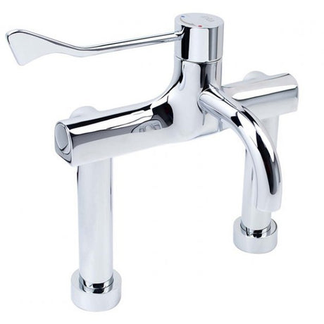 Inta HTM64 Modern Pillar Mounted Safe Touch Thermostatic Sequential Extended Tap - Chrome - HTMDMCP