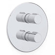 Inta Timed Flow Commercial Resistant Vandal Manual Shower Control for Prisons with 150mm Spindle - Chrome - TF222CP150
