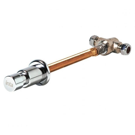 Inta Timed Flow Commercial Vandal Resistant Manual Shower Control for Prisons with 250mm - Chrome - TF222CP250