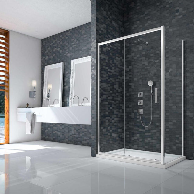 Merlyn Ionic Essence Framed Side Panel 800mm Wide - 8mm Glass -  DWH07D0