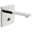 Vado I-Tech Notion chrome wall-mounted infra-red basin mixer with square back plate and sensor for water flow control