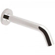 Vado I-Tech Infra-Red wall mounted chrome spout with round back plate, mains or AA battery powered.