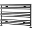 Towelrads Iridio Horizontal Straight Heated Towel Rail 600mm High x 1000mm Wide - Anthracite - 120972