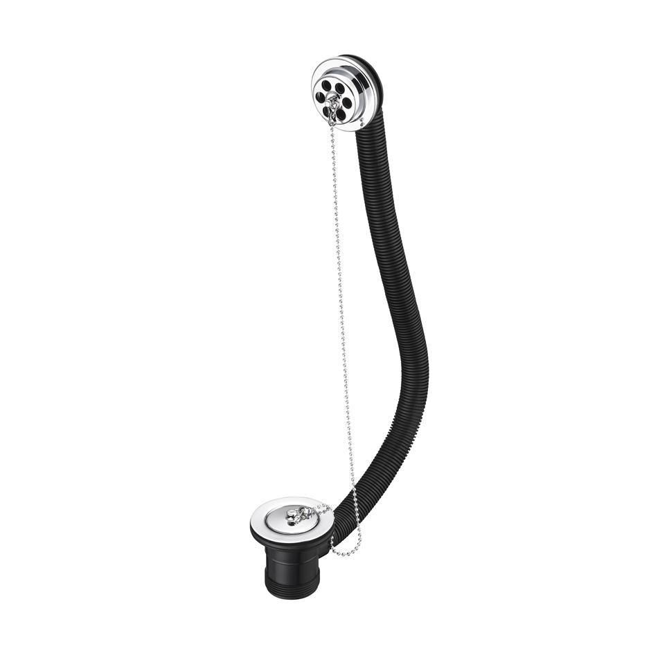 Armitage Shanks 1 1/2in Bath Chain Waste & Overflow - Chrome - S8830AA