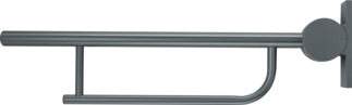 Armitage Shanks 800mm Contour 21 Charcoal Hinged Arm Wall Support Grab