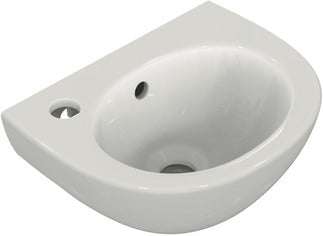 Armitage Shanks 350mm 1 LH Tap Hole Sandringham 21 Wall Hung Handrinse Basin - E892901