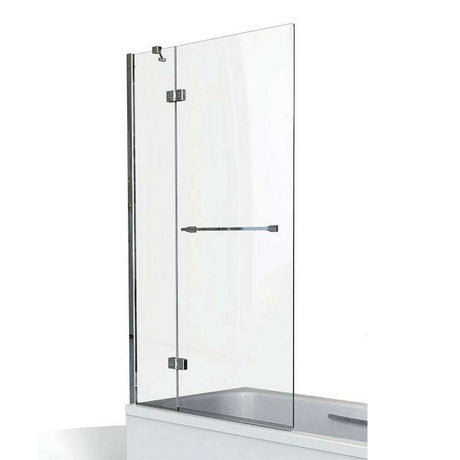 KUDOS Inspire 6mm Two Panel Out-Swing Bathscreen with Towel Rail (Right Hand) - 4BASC2PO6R