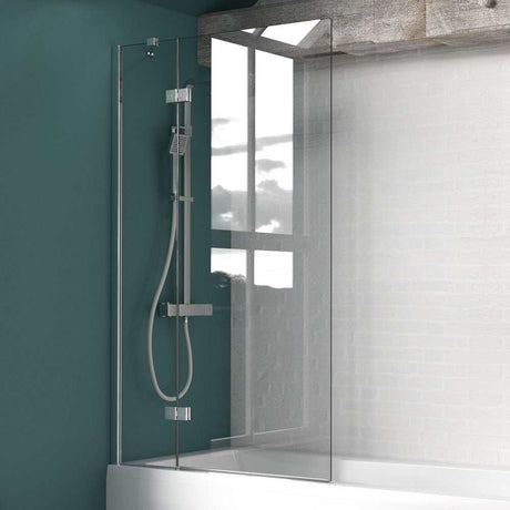 KUDOS Inspire 8mm Two Panel Out-Swing Bathscreen (Right Hand) - 4BASC2PO8NHR