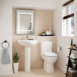 Nuie Ivo White Contemporary Comfort Height Pan & Cistern - NCS251