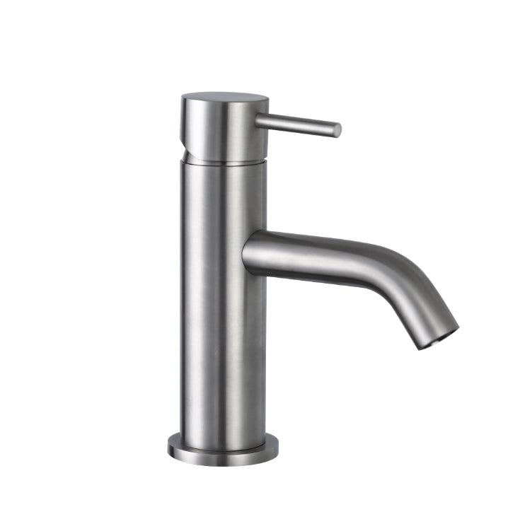 JTP Inox Single Lever Basin Mixer - Stainless Steel - IX008A