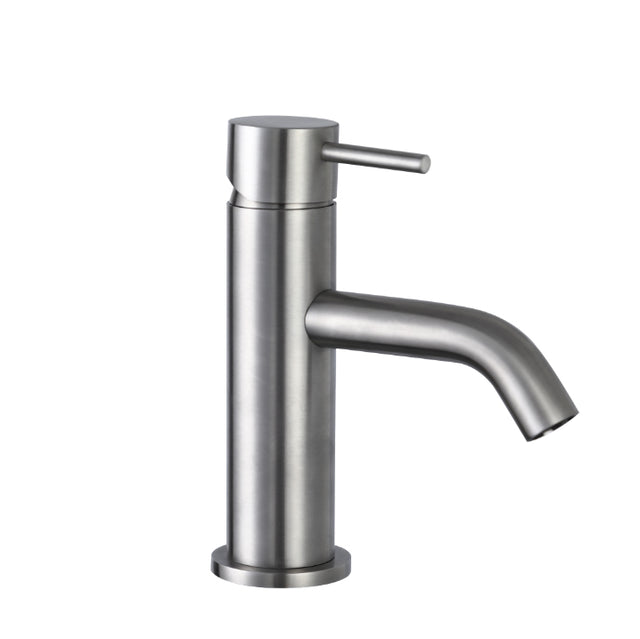 JTP Inox Single Lever Basin Mixer - Stainless Steel - IX008A