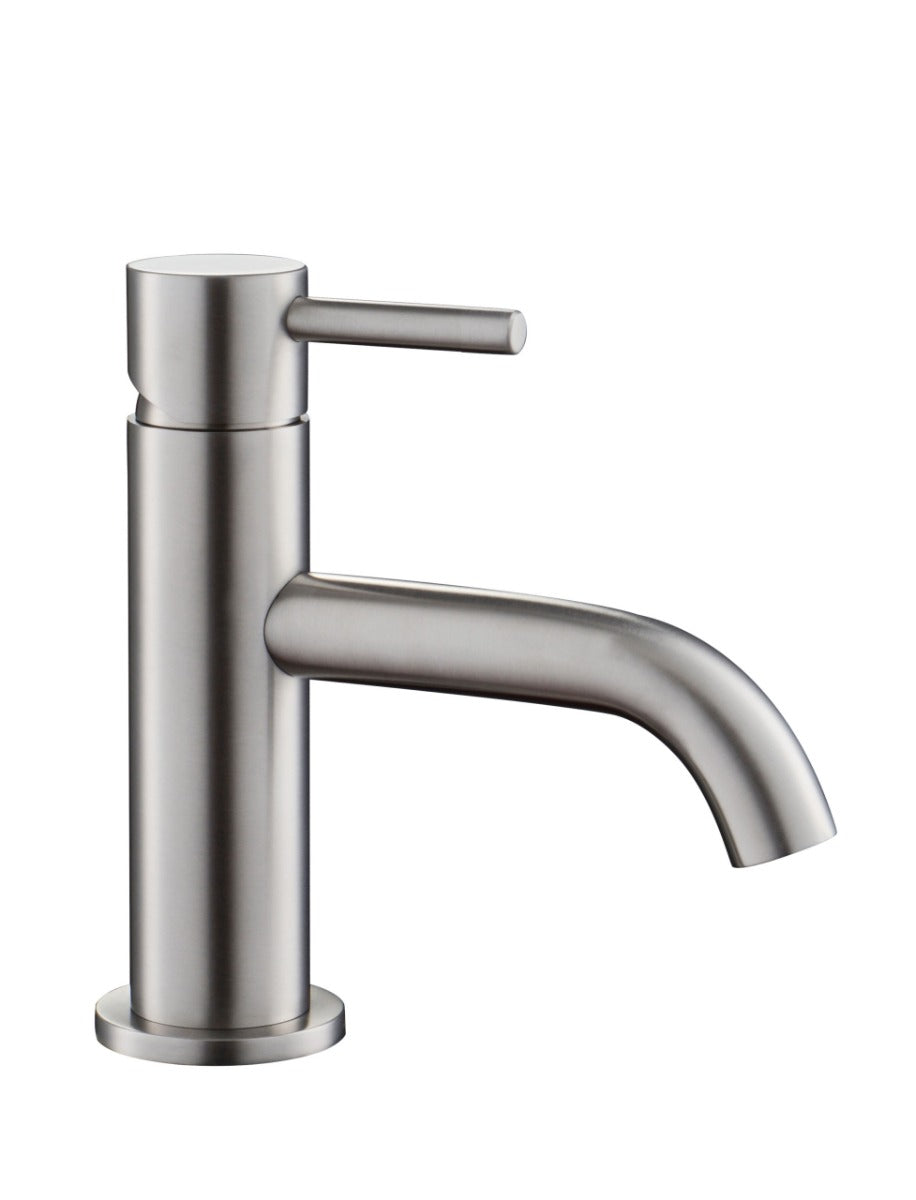 JTP Inox Mini Single Lever Basin Mixer - Stainless Steel - IX025