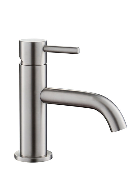 JTP Inox Mini Single Lever Basin Mixer - Stainless Steel - IX025