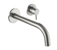 JTP Inox 2 Hole Wall Mounted Basin Mixer Short 155mm - Stainless Steel - IX091