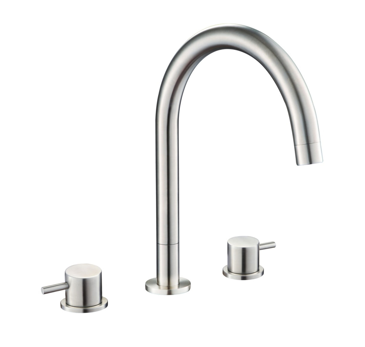 JTP Inox Deck Mounted Basin Mixer - Stainless Steel - IX193