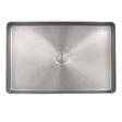 JTP Vos Rectangular Inox stainless steel counter top basin with built-in waste system and sleek modern design