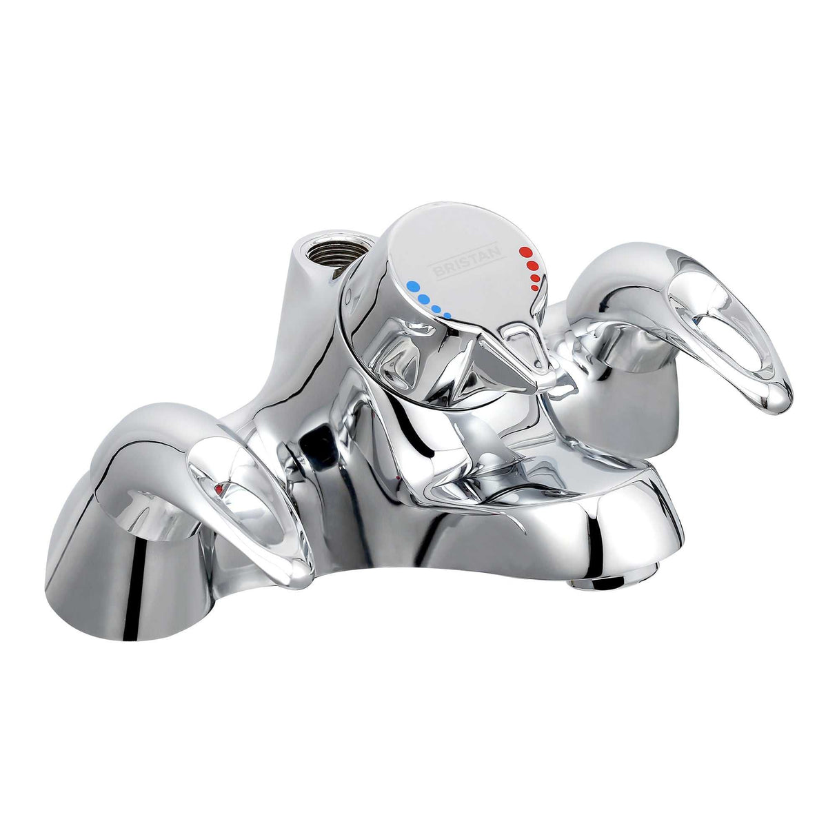 Bristan Java Modern Bath Filler Tap with Thermostatic Shower - Chrome 