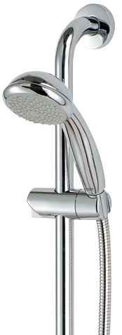 Rada EV Contemporary Chrome Slide Rail Shower Kit - 2.1642.001