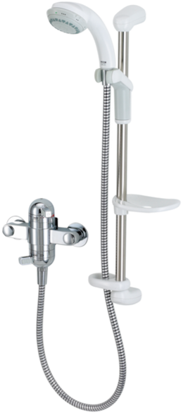 Rada Exact-3EV Chrome/White Thermostatic Shower Control - 1.0.409.48.1