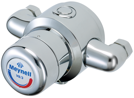 Rada Meynell V8/3 K Chrome Thermostatic Shower Valve - PESM0626P